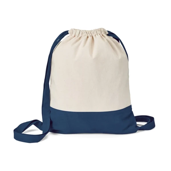 Bawełniany Dwukolorowy Worek Plecak 180 g/m² Hi92913_134 Granatowy