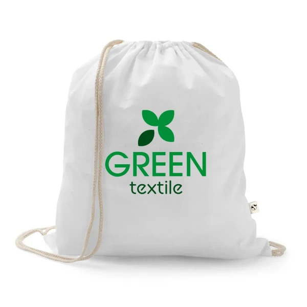 Eko Worek Plecak z Bawełny z Recyklingu i RPET Hi92083_106 Logo 2