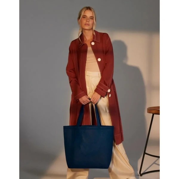 Duża Torba Filcowa Na Zakupy BG721 Navy LifeStyle