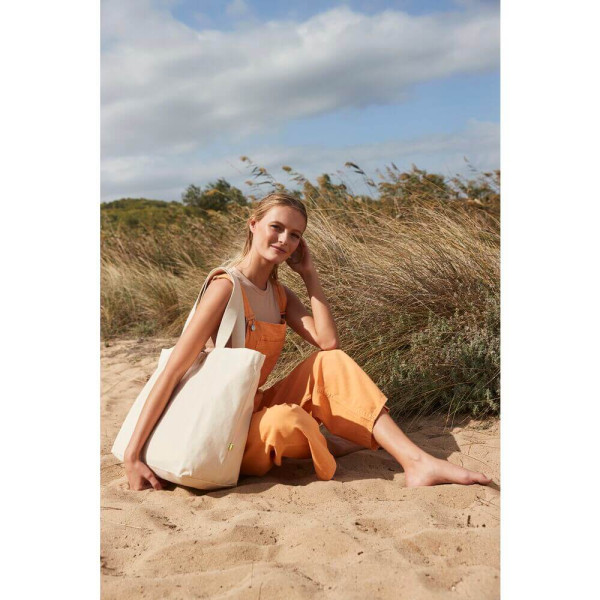 Organiczna Płócienna Eko Torba Plażowa lub Na Zakupy XL W855 Natural