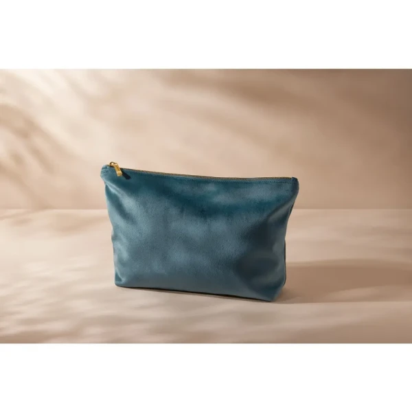 Aksamitna Eko Torebka Kosmetyczka z Recyklingu z Podszewką i Certyfikatem GRS BG714