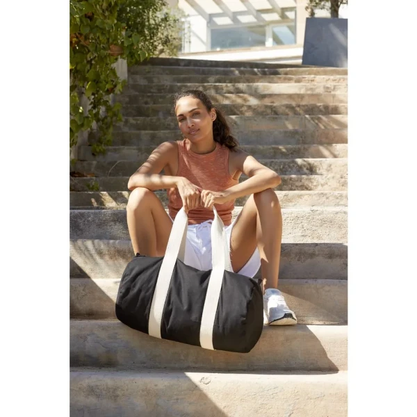 Eko Sportowa Torba z Bawełny Organicznej W814 Black LF 3