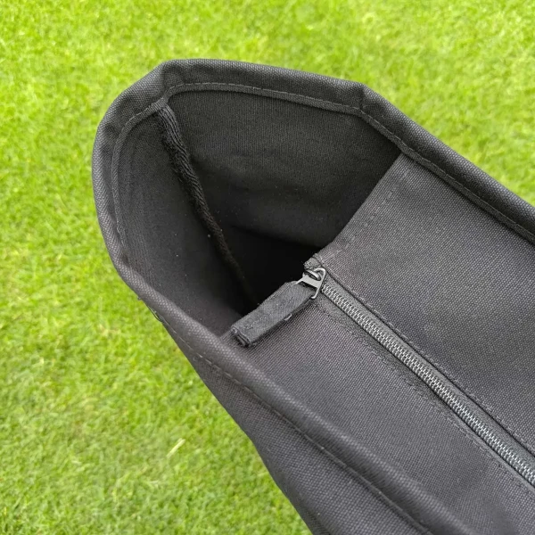 Duża Płócienna Torba Na Zakupy lub Plażę Zapinana Na Zamek W606 Black