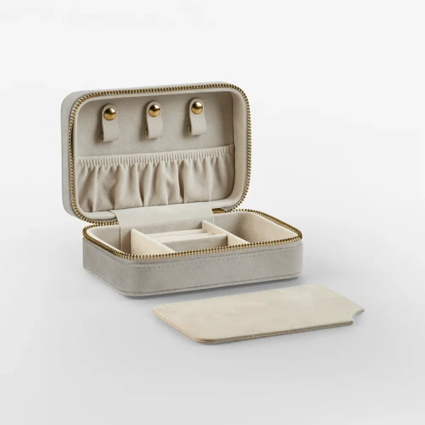 Aksamitne Podróżne Pudełko Na Biżuterię BG710 Moonstone