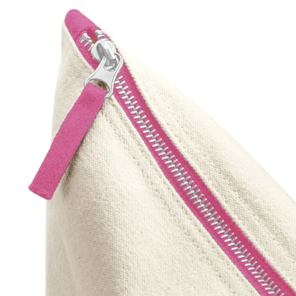 Płócienna Eko Kosmetyczka lub Torba Na Akcesoria z Grubej Bawełny W544 Natural&True Pink 2