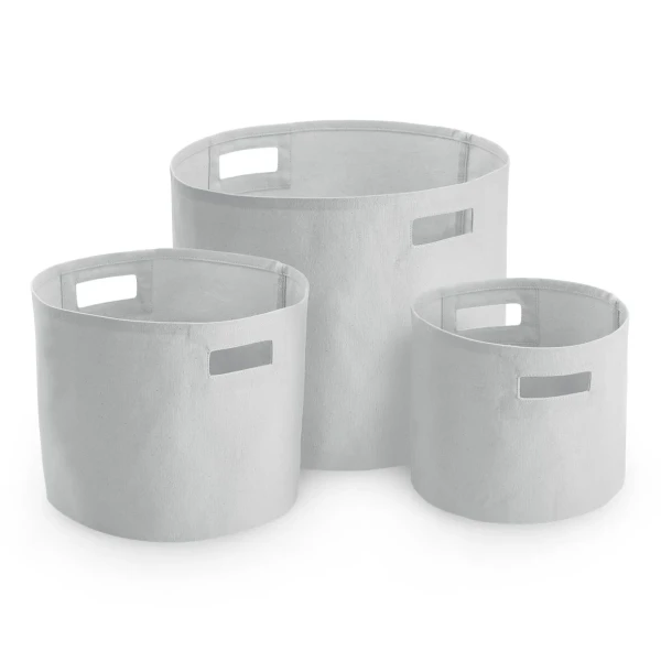 Płócienny Pojemnik lub Organizer Do Przechowywania W574 Light Grey Sizes S M L