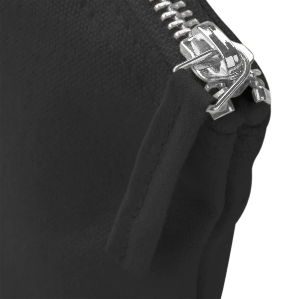 Bawełniana Organiczna Portmonetka W825 Black Zip