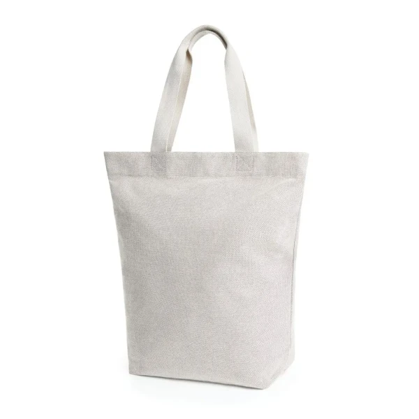 Torba Na Zakupy Zapinana Na Zamek z Polibawełny HF1816070 Natural