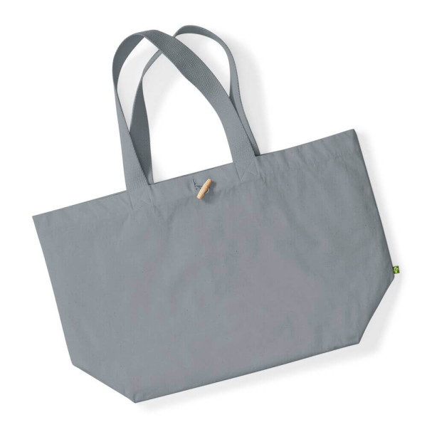 Organiczna Płócienna Eko Torba Plażowa lub Na Zakupy XL W855 Pure Grey