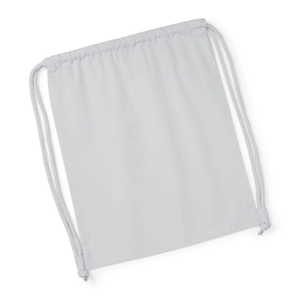 Eko worek / plecak z bawełny organicznej premium W260 Light Grey