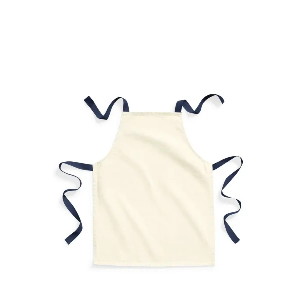 Dziecięcy Bawełniany Fartuch Fairtrade W362 Natural / French Navy