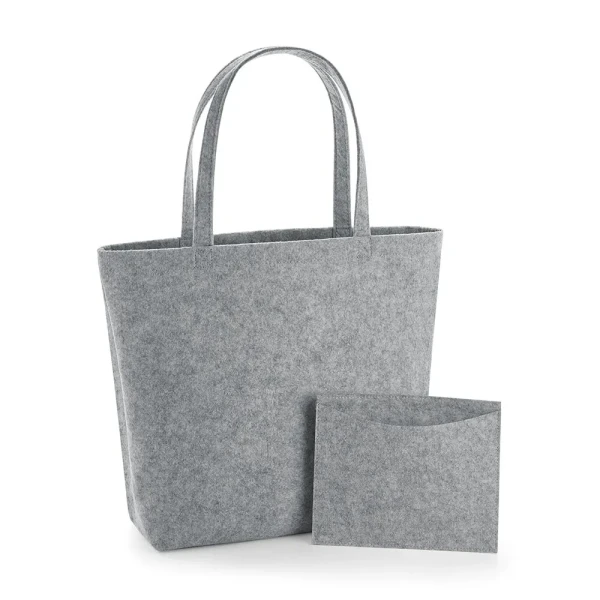 Duża Torba Filcowa Na Zakupy BG721 Grey Melange