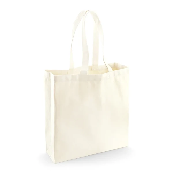 Płócienna Torba Na Zakupy z Dnem i Bokami z Bawełny Fairtrade W623 Natural