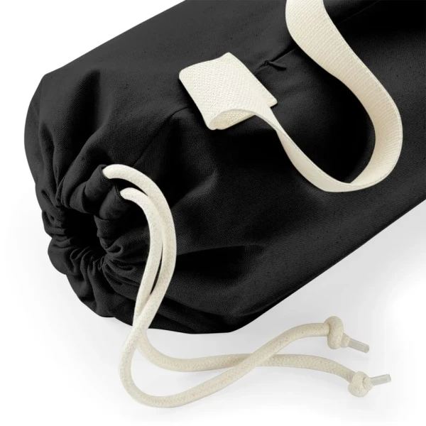 Płócienna Organiczna Eko Torba Na Matę Do Jogi W816 Black 1