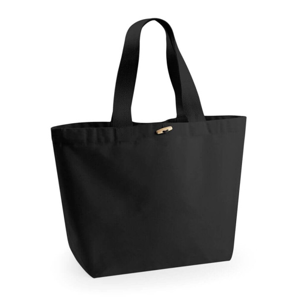 Organiczna Płócienna Eko Torba Plażowa lub Na Zakupy XL W855 Black