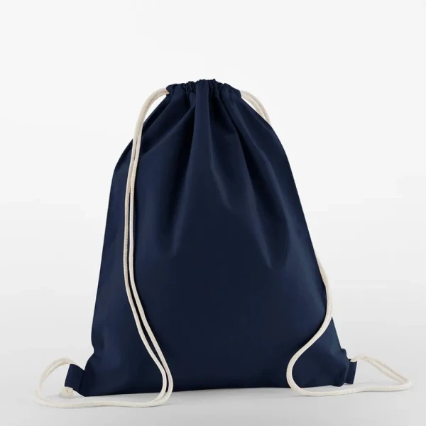 Sportowy Worek / Plecak z Bawełny Organicznej W160 French Navy