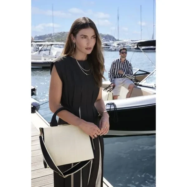 Torba Tote Polycotton z Zamkiem, Wew. Kieszenią i Podszewką QD632 Lifestyle