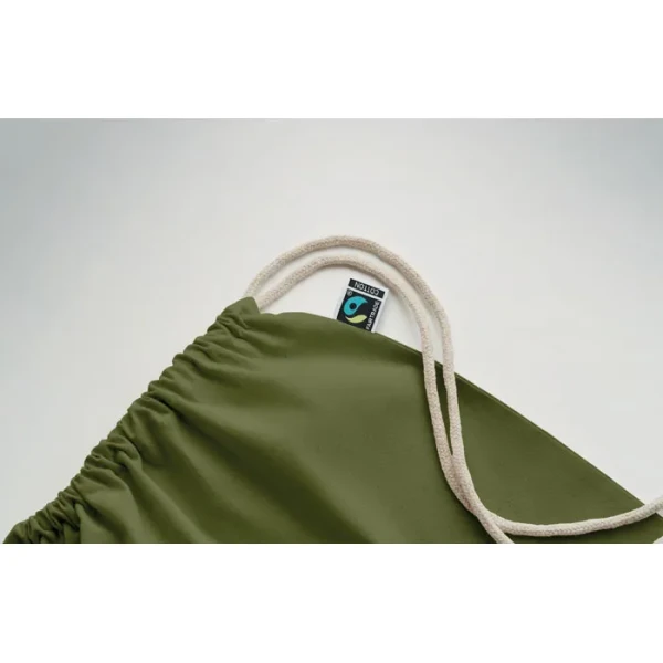 Worek Na Plecy z Bawełny Fairtrade MO2591-60 Ciemnozielony