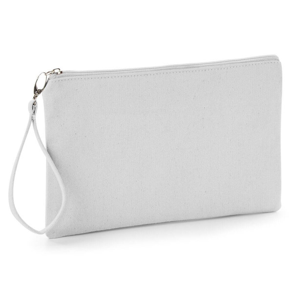 Bawełniana Płócienna Eko Kosmetyczka / Torebka W520 Light Grey