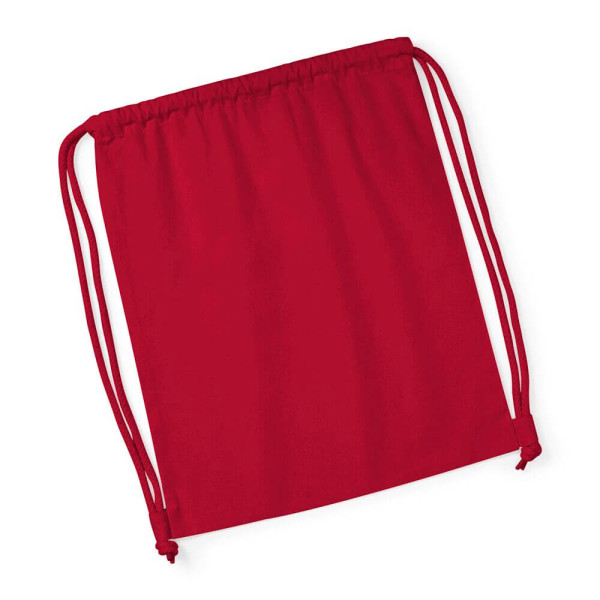 Eko worek / plecak z bawełny organicznej premium W260 Classic Red