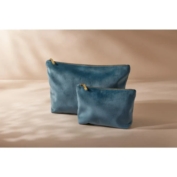 Aksamitna Eko Torebka Kosmetyczka z Recyklingu z Podszewką i Certyfikatem GRS BG714