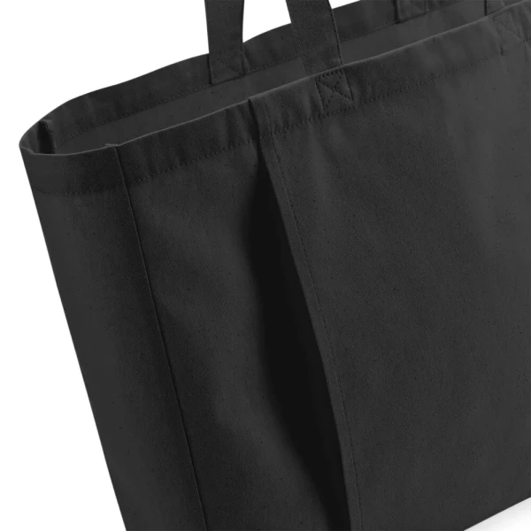 Płócienna Eko Torba z Bawełny Organicznej Do Jogi W818 Black 3