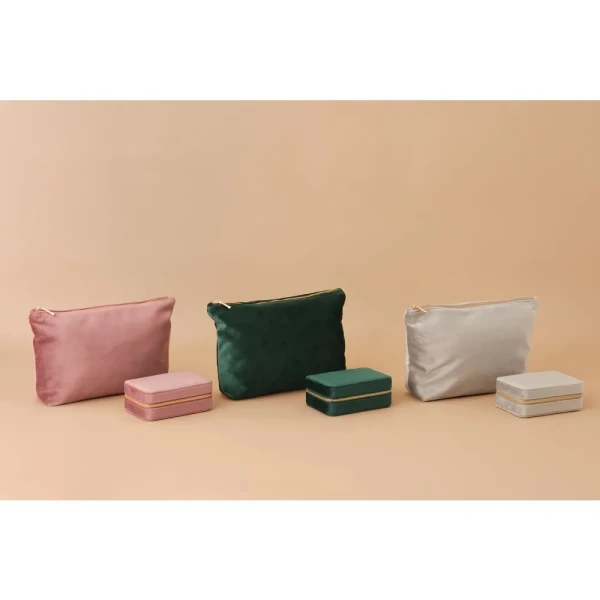 Aksamitne Podróżne Pudełko Na Biżuterię BG710 Set