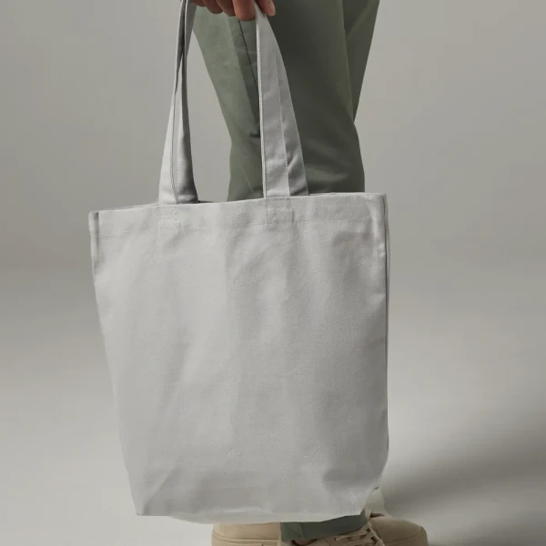 Płócienna Torba Na Zakupy z Bawełny Fairtrade W671 Light Grey LS2