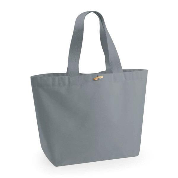 Organiczna Płócienna Eko Torba Plażowa lub Na Zakupy XL W855 Pure Grey