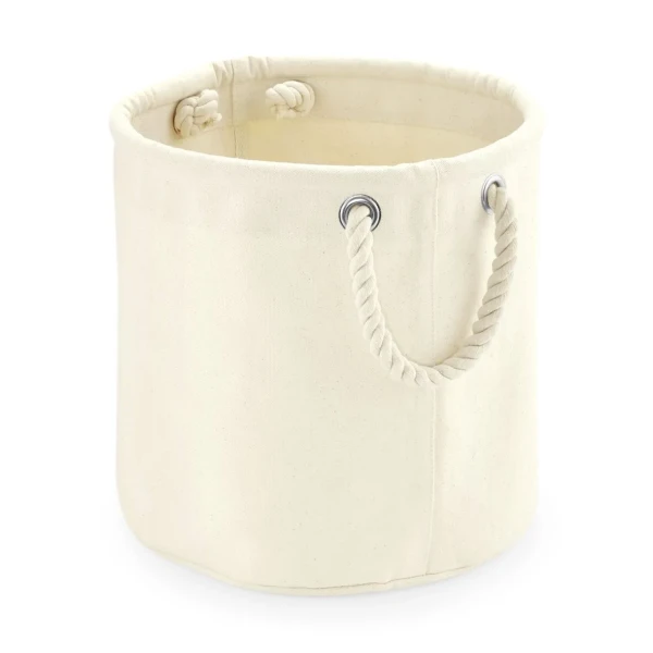 Duży Organizer / Kosz z Grubego Płótna Bawełnianego W580 Natural Size S