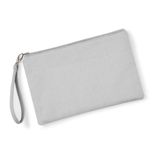 Bawełniana Płócienna Eko Kosmetyczka / Torebka W520 Light Grey