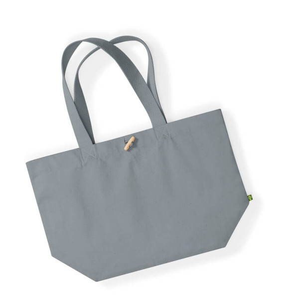 Organiczna Płócienna Eko Torba Plażowa lub Na Zakupy W850 Pure Grey