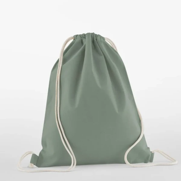 Sportowy Worek / Plecak z Bawełny Organicznej W160 Dusty Green