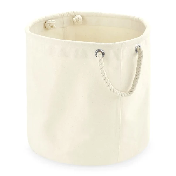 Duży Organizer / Kosz z Grubego Płótna Bawełnianego W580 Natural Size M