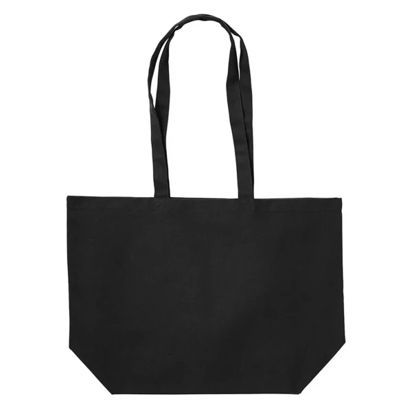 Torba Płócienna Na Zakupy z Dnem Si17113-02 Czarny
