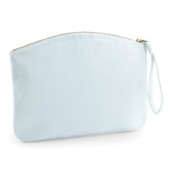 Płócienna Eko Torebka / Kosmetyczka z Bawełny Organicznej W820 Pastel Blue