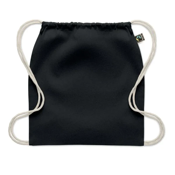 Worek Na Plecy z Bawełny Fairtrade MO2591-03 Czarny