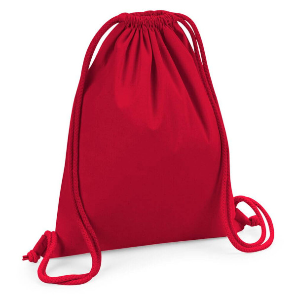Eko worek / plecak z bawełny organicznej premium W260 Classic Red