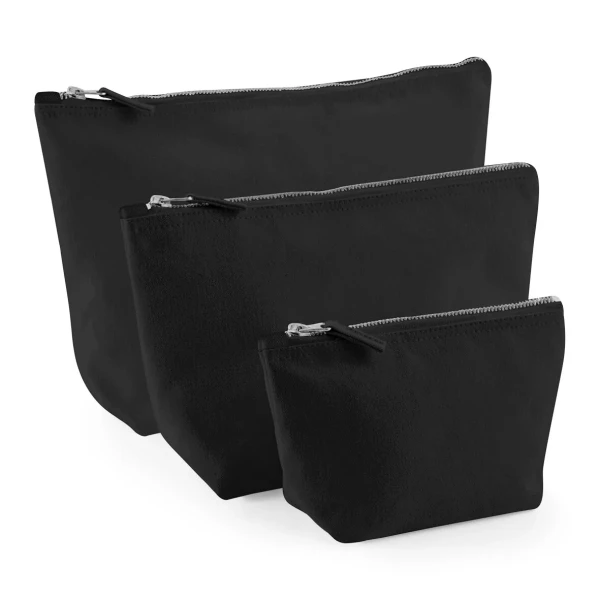 Eko Kosmetyczka lub Etui Na Akcesoria z Grubej Bawełny W540 Black S M L