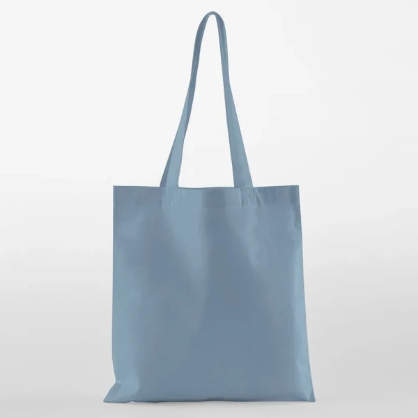 Klasyczna Eko Torba Na Zakupy z Bawełny Organicznej W161 Dusty Blue