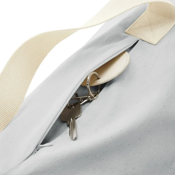 Płócienna Organiczna Eko Torba Na Matę Do Jogi W816 Light Grey 2