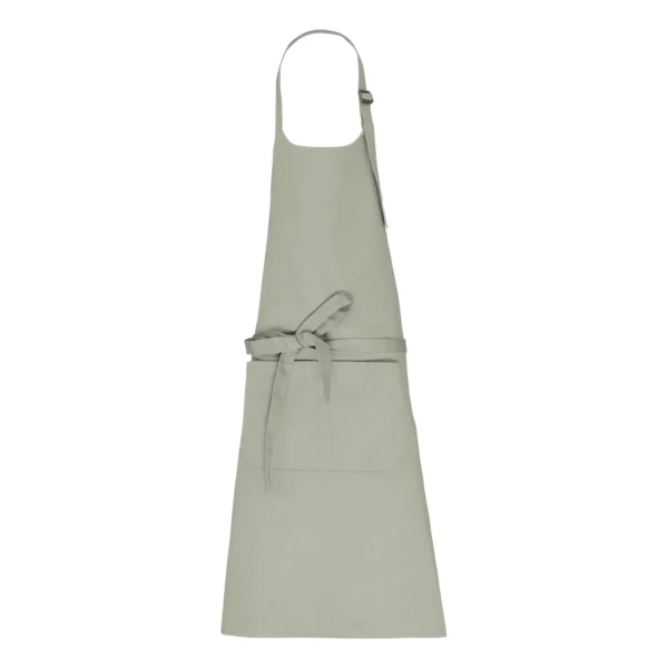 Profesjonalny Fartuch z Bawełny Organicznej z Kieszenią KI8007 ALMOND GREEN