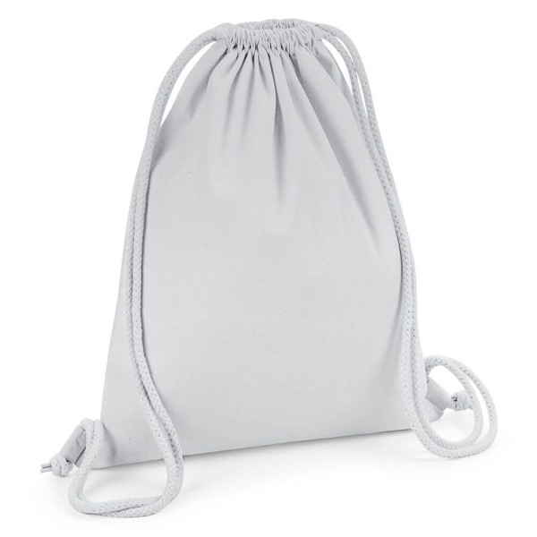 Eko worek / plecak z bawełny organicznej premium W260 Light Grey