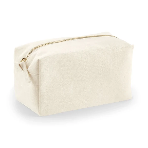 Płócienna Eko Kosmetyczka lub Etui Na Akcesoria z Grubej Bawełny W552 Natural