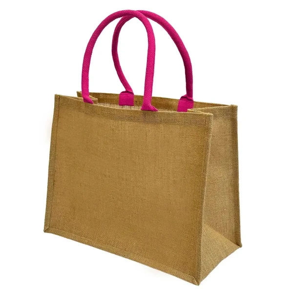 Torba Jutowa Duża CP905L Natural / Fuchsia