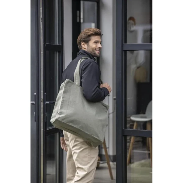 Duża Torba z Zamkiem i z Kieszenią z Recyklingu PC120712 Lifestyle 1
