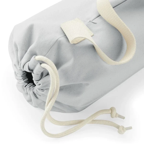 Płócienna Organiczna Eko Torba Na Matę Do Jogi W816 Light Grey 1