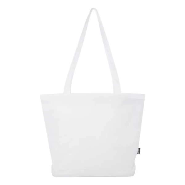 Torba Na Zakupy Zapinana Na Zamek z Recyklingu RPET PC130052-01 Biały