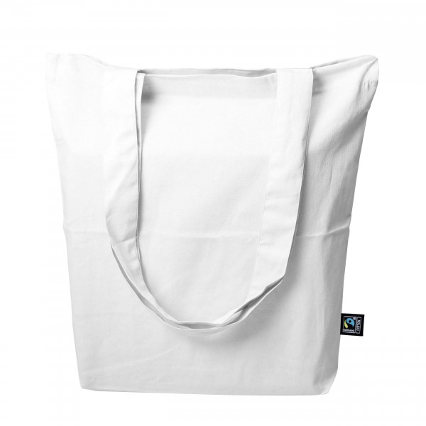 Eko torba z dnem z bawełny Fairtrade MB2345 WHITE