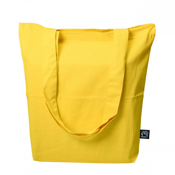 Eko torba z dnem z bawełny Fairtrade MB2345 YELLOW